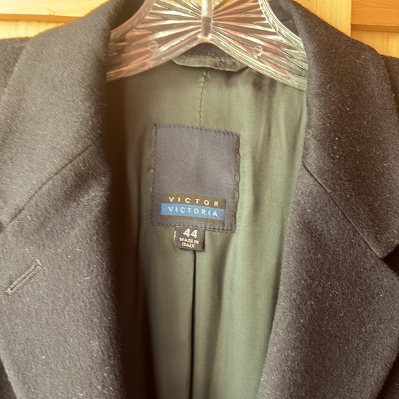 Vintage 90’s Victor Victoria navy cashmere blazer. Made in Italy, Size 44 - Picture 4 of 8